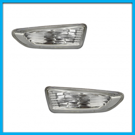 Juego de 2 Cuartos de Salpicadera para Aveo, Onix, Cavalier Diforza Blancos