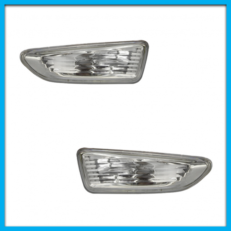 Juego de 2 Cuartos de Salpicadera para Aveo, Onix, Cavalier Diforza Blancos