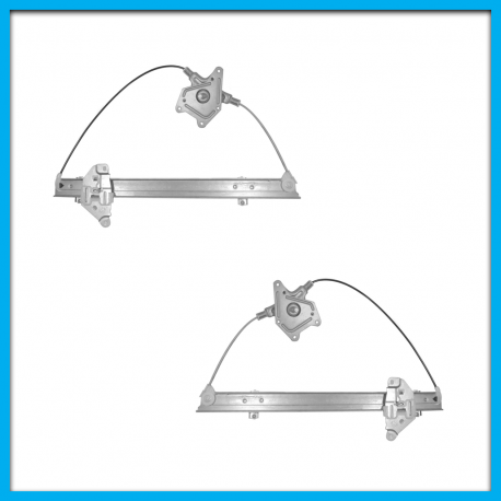 Juego de 2 Elevadores de Puertas Delanteras para D21 Hushan Manuales