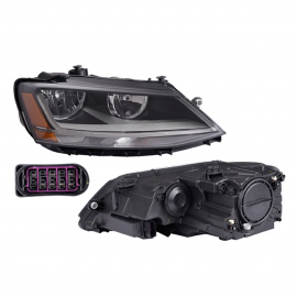 Faro Principal Derecho con Luz de Día Tipo Sport DEPO para Jetta A6