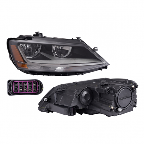 Faro Principal Derecho con Luz de Día Tipo Sport DEPO para Jetta A6