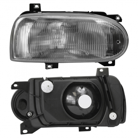 Faro Principal Derecho con Vidrio Rayado y Base Diforza para Golf A3