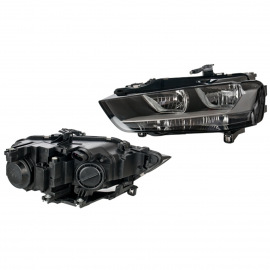 Faro Principal Izquierdo Eléctrico con Motor y Fondo Negro DEPO para Audi A4