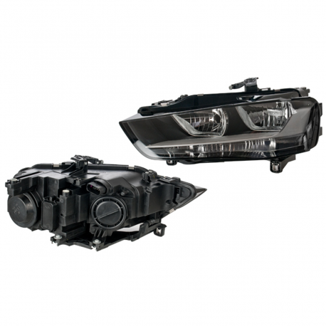Faro Principal Izquierdo Eléctrico con Motor y Fondo Negro DEPO para Audi A4