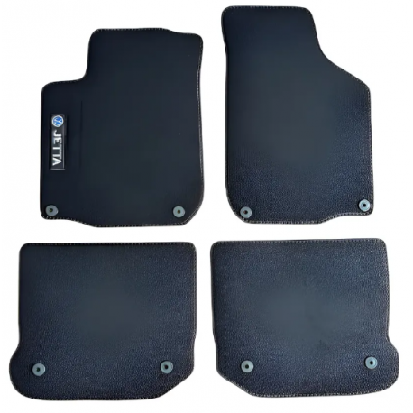 Juego de 4 Tapetes de Hule con Grapa para Jetta A4, Clásico
