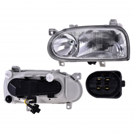 Faro Principal Izquierdo con Ajuste Manual y Eléctrico DEPO para Golf GTI A3