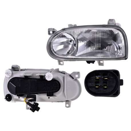 Faro Principal Izquierdo con Ajuste Manual y Eléctrico DEPO para Golf GTI A3