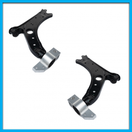 Juego de 2 Horquillas de Suspensión Delantera Inferior para Bora, Golf A5 y A6, Leon, Toledo, Altea, Audi A3 Yokomitsu con Bujes