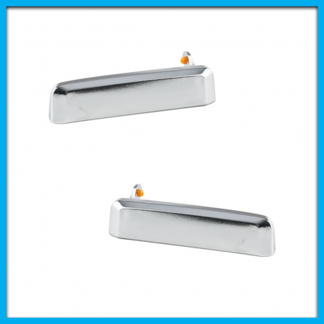 Juego de 2 Manijas Exteriores de Puerta Delantera o Trasera para D21 Cromadas