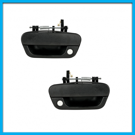 Juego de 2 Manijas de Puertas Delanteras para Spark, Beat en Textura Corrugada