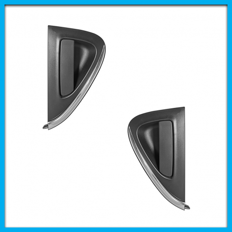 Juego de 2 Manijas Exteriores de Puertas Traseras para Spark con Filo Cromado