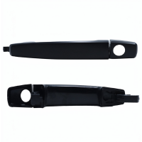 Manija Exterior de Puerta Delantera Izquierda Negra Lisa con Hoyo de Llave Hushan para Aveo, Sonic, Trax, Cruze