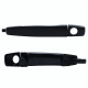 Manija Exterior de Puerta Delantera Izquierda Negra Lisa con Hoyo de Llave Hushan para Aveo, Sonic, Trax, Cruze