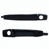 Manija Exterior de Puerta Delantera Izquierda Negra Lisa con Hoyo de Llave Hushan para Aveo, Sonic, Trax, Cruze