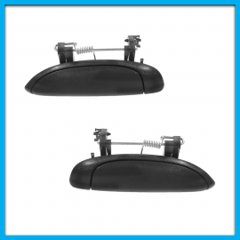Juego de 4 Manijas Exteriores de Puertas Delanteras y Traseras para para Platina, Clio, Aprio Hushan Negras Porosas