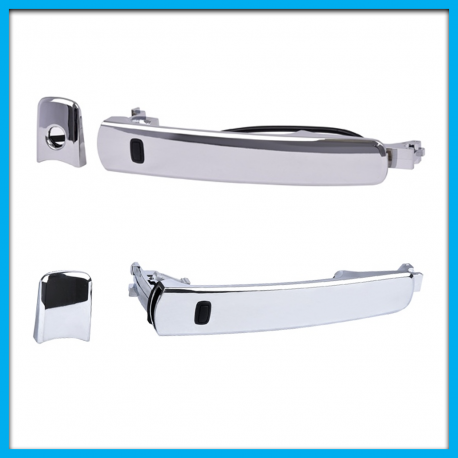 Juego de 2 Manijas de Puertas Delanteras para X-Trail, Rogue, Murano Cromadas con Sensor
