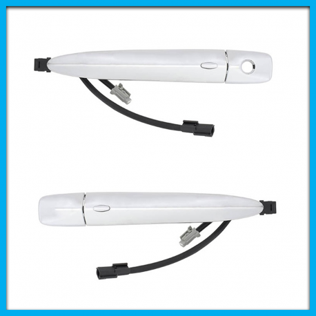 Juego de 2 Manijas Exteriores de Puertas Delanteras para Sentra B17, Maxima, Murano Cromadas con Sensor