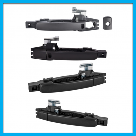Juego de 4 Manijas Exteriores de Puertas Delanteras y Traseras para Sentra B16 Lisas Negras