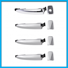 Juego de 4 Manijas Exteriores de Puertas Delanteras y Traseras para Sentra B17 Cromadas