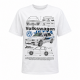 Camiseta Blanca Cuello Redondo "Volklswagen Jetta Mk3 The Fast And The Furious"