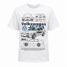 Camiseta Blanca Cuello Redondo "Volklswagen Jetta Mk3 The Fast And The Furious"