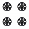 Juego De 4 Tapones De Rin 15 Negros Scuda Tipo Urvan