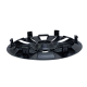 Juego De 4 Tapones De Rin 15 Negros Scuda Tipo Urvan