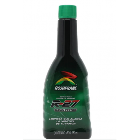 Aditivo Limpiador de Sistema de Inyectores de Gasolina  Roshfrans R-27 Clean Yector 250 ml