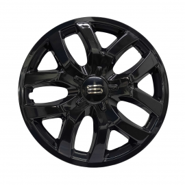 Juego De 4 Tapones De Rin 14 Negros Scuda Universal Racer 4