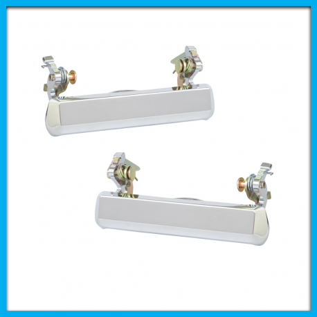 Juego de 2 Manijas Exteriores de Puertas para Datsun 720 Cromadas