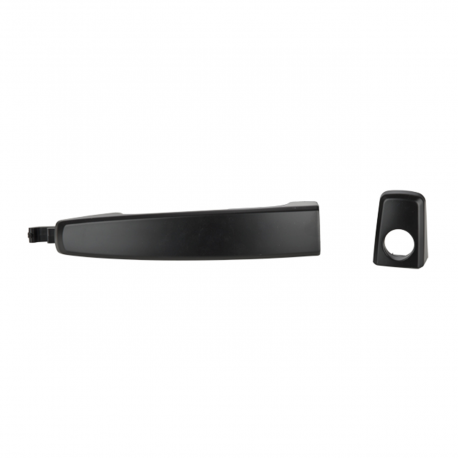 Manija Exterior de Puerta Delantera Izquierda Negra Lisa con Hoyo de Llave para Astra, Zafira