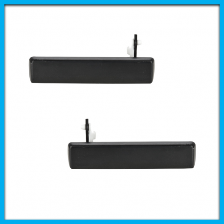 Juego de 2 Manijas Exteriores de Puertas para Camaro, Firebird, Trans Am Negras Metálicas