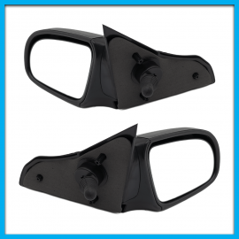 Juego de 2 Espejos Laterales para Chevy C1, C2 Tunix Negros con Control Manual