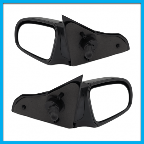 Juego de 2 Espejos Laterales para Chevy C1, C2 Tunix Negros con Control Manual