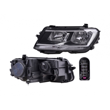 Faro Principal Electrico Izquierdo Con Motor Interno Depo Para Tiguan