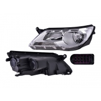 Faro Principal Izquierdo con Fondo Cromado DEPO para Tiguan