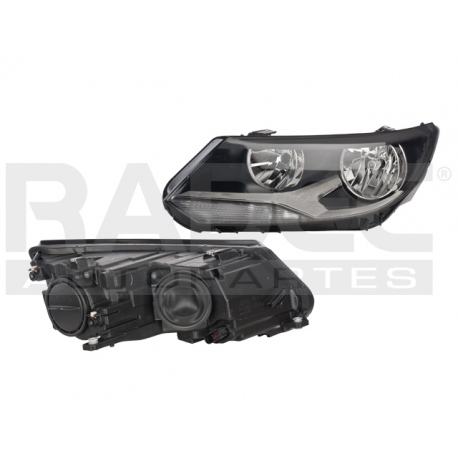 Faro Principal Electrico Izquierdo Con Motor Interno Depo Para Tiguan
