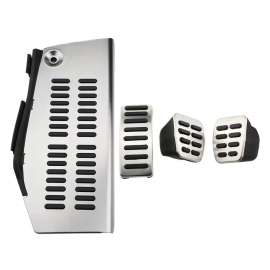 Kit de Cubrepedales y Posapie Cromados para Jetta A4, Clásico