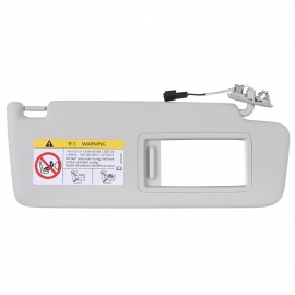 Visera Gris Claro con Espejo de Vanidad Derecha con 2 Pines para Golf A6