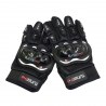 Guantes Negros Completos con Protecciones y Touch para Motociclista