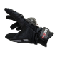 Guantes Negros Completos con Protecciones y Touch para Motociclista