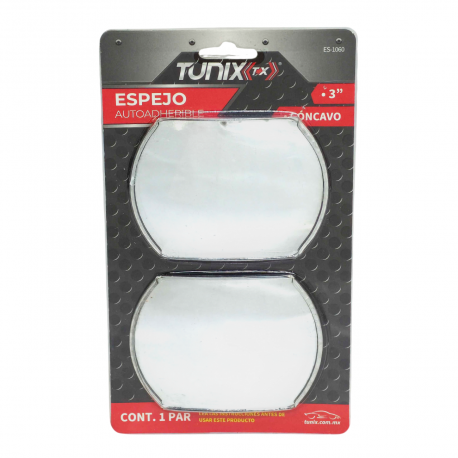 Par de Espejos Convexos Recortados de Aluminio (3”) Tunix