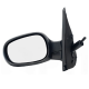 Espejo Lateral Izquierdo con Palanca de Ajuste Manual Negro Isaka para Platina, Clio