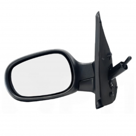 Espejo Lateral Izquierdo con Palanca de Ajuste Manual Negro Isaka para Platina, Clio
