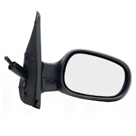 Espejo Lateral Derecho con Palanca de Ajuste Manual Negro Isaka para Platina, Clio