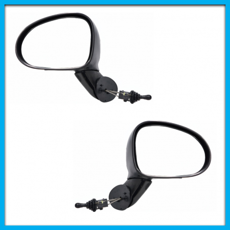 Juego de 2 Espejos Laterales para Matiz G2 Diforza con Control de Ajuste Manual