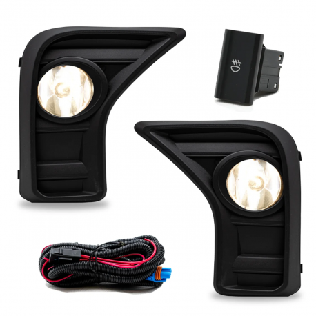 Juego de Faros de Niebla con arnés, con switch OEM y focos AutoMagic para Saveiro Robust, Saveiro Extreme