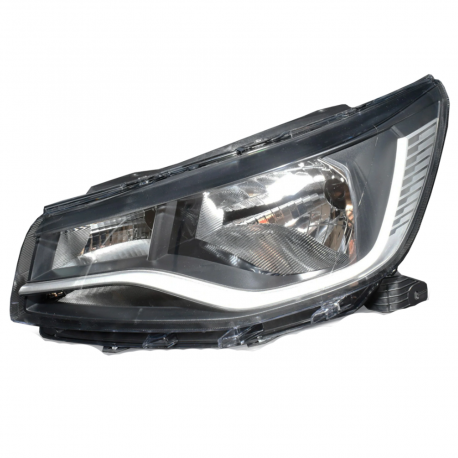 Faro Principal Izquierdo con Filo Plateado Auto Magic para Saveiro Robust