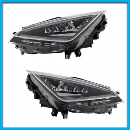 Juego de 2 Faros Principales para Jetta A4 Clásico Auto Magic Negros