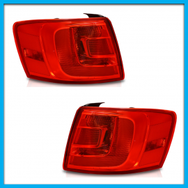 Juego de 2 Calaveras Exteriores para Jetta A6 Bicentenario Auto Magic Rojas sin Focos